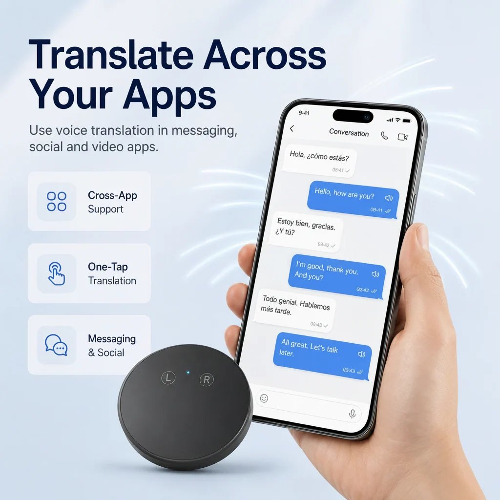 🤖 Real-Time Two-Way Voice Translation in 165+ Languages –AI Pocket Translator